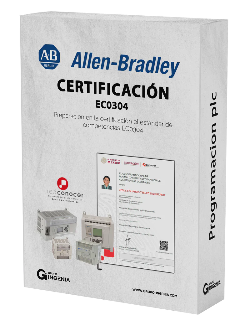 Programador PLC Allen Bradley según el Estándar EC0304